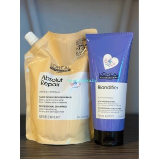 Набор L'Oreal Professionnel Absolut Repair шампунь 500 мл + Blondifier Gloss кондиционер 200 мл
