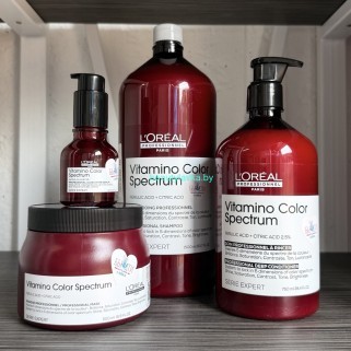Набор для окрашенных L'Oreal Professionnel Vitamino Color Spectrum шампунь 1500 мл + кондиционер 750 мл + маска 500 мл + сыворотка 50 мл