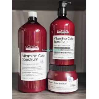 Набор для окрашенных L'Oreal Professionnel Vitamino Color Spectrum шампунь 1500 мл + кондиционер 750 мл + маска 500 мл