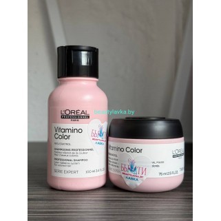 Набор для окрашенных L'Oreal Professionnel Vitamino Color шампунь 100 мл + маска 75 мл