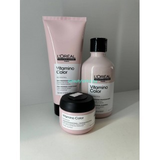 Набор для окрашенных L'Oreal Professionnel Vitamino Color шампунь 300 мл + кондиционер 200 мл + маска 75 мл