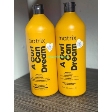 Matrix набор A Curl Can Dream Для кудрявых волос шампунь 1000мл+маска 1000мл