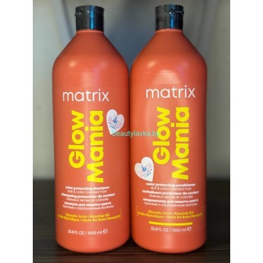 Matrix набор Glow Mania Для окрашенных шампунь + кондиционер по 1000 мл