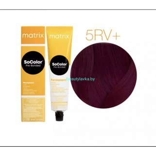 Matrix SoColor Pre-Bonded Крем-краска для волос 5RV+ 90мл