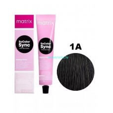 Matrix SoColor Sync Pre-Bonded Крем-краска для волос 1A  90мл