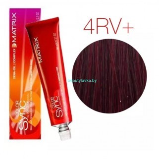 Matrix Socolor Beauty Крем-краска для волос 4RV+ 90 мл Matrix Socolor Beauty Крем-краска для волос 4RV+ 90 мл