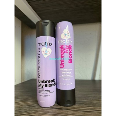 Набор Matrix Unbreak My Blonde Для укрепления осветленных волос Шампунь 300мл+Кондиционер 300мл