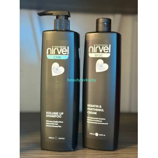 Набор Nirvel Professional Кондиционер с Кератином и Пантенолом + шампунь Volume Up по 1000 мл