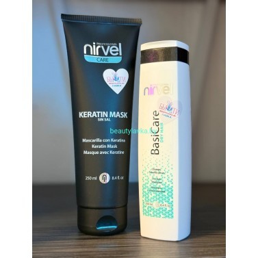 Набор Nirvel Professional Маска Keratin 250 мл + шампунь Dry 250 мл