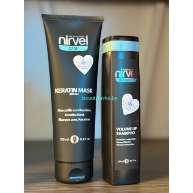 Набор Nirvel Professional Маска Keratin 250 мл + шампунь Volume Up 250 мл