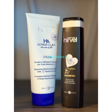 Набор Nirvel Professional Маска увлажняющая Ha Ultrafiller 200 мл + шампунь Dry Hair 250 мл
