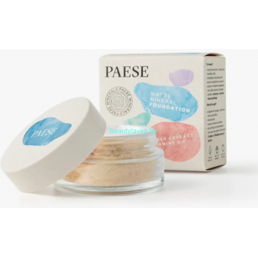 PAESE Matte Mineral Foundation Пудра рассыпчатая ( минеральная матирующая) 103N, 7г