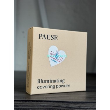 PAESE Illuminating covering Powder Пудра со светоотражающими частицами, 9г. (теплый бежевый) - 1С