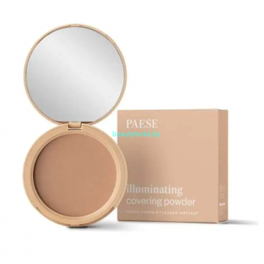 PAESE Illuminating covering Powder Пудра со светоотражающими частицами, 9 г.(золотой бежевый) - 3C