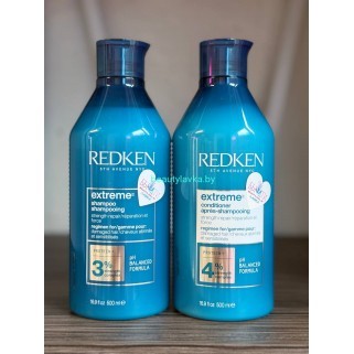 Набор Redken Extreme для восстановления волос шампунь + кондиционер по 500мл Набор Redken Extreme для восстановления волос шампунь + кондиционер по 500мл