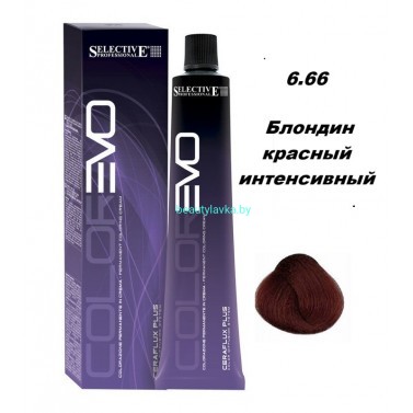 Краска Selective Professional Colorevo  6.66 блондин красный интенсивный 100 мл