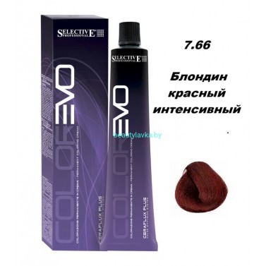 Краска Selective Professional Colorevo 7.66 блондин красный интенсивный 100 мл