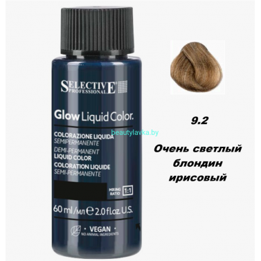 Краска Selective Professional 9.2 очень светлый блондин ирисовый 60 мл