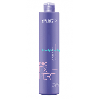 БАЛЬЗАМ SILVER ДЛЯ СВЕТЛЫХ ВОЛОС  С АНТИЖЕЛТЫМ ЭФФЕКТОМ PRO EXPERT sergio professional 250 мл