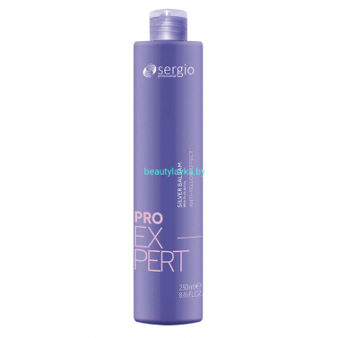 БАЛЬЗАМ SILVER ДЛЯ СВЕТЛЫХ ВОЛОС С АНТИЖЕЛТЫМ ЭФФЕКТОМ PRO EXPERT sergio professional 250 мл БАЛЬЗАМ SILVER ДЛЯ СВЕТЛЫХ ВОЛОС С АНТИЖЕЛТЫМ ЭФФЕКТОМ PRO EXPERT sergio professional 250 мл