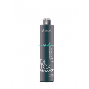 МАСКА ДЛЯ ВОЛОС ОЧИЩАЮЩАЯ  И ВОССТАНАВЛИВАЮЩАЯ DETOX & BALANCE sergio professional 250 мл