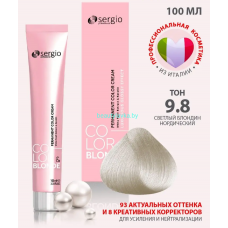 Крем- краска sergio professional 9.8 светлый блондин нордический 100 мл