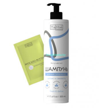 Шампунь для свежести и дополнительного объема волос "Fresh & Detox" Tashe professional 500 мл