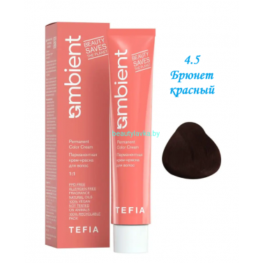 Краска Tefia Ambient 4.5 брюнет красный 60 мл 