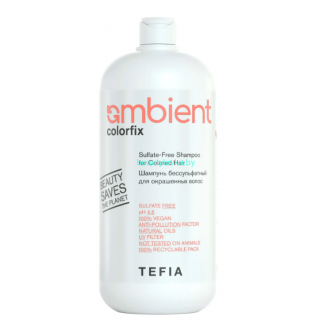 Шампунь Tefia Ambient Colorfix бессульфатный 4.5 pH для окрашенных волос 950 мл 