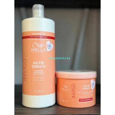 Набор Wella Professionals Маска для волос Invigo Nutri-Enrich питательная (500мл) + шампунь 1000мл