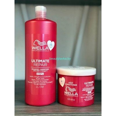 Набор Wella Professionals Шампунь для волос Ultimate Repair (1л) + Кондиционер 500мл