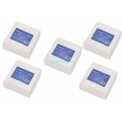 Салфетка 10*10 пачка White line белый 5 пачек по 100шт(всего 500шт)