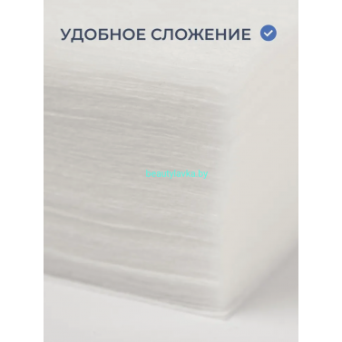 Салфетка 20*20 пачка белый White line 100шт