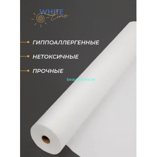 Простыня медицинская 70*200 рулон спанбонд 10 A1 белый №100 White line
