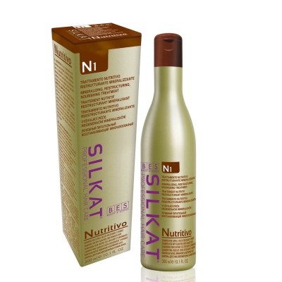 Шампунь для волос BES N1 Silkat Nutritivo питательный для сухих обесцвеченных волос (300мл)