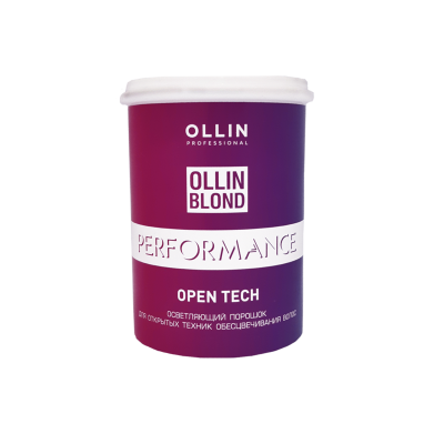 OLLIN BLOND PERFORMANCE OPEN TECH Осветляющий порошок для открытых техник обесцвечивания волос 500 ml