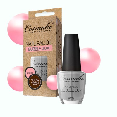 Масло Bubble Gum для ногтей и кутикулы натуральное 16 мл Cosmake 3003