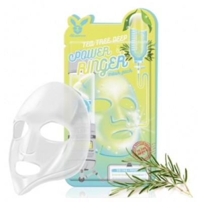 [Elizavecca] НАБОР/Тканевая маска д/лица Чайное Дерево TEA TREE DEEP POWER Ringer mask pack, 10 шт