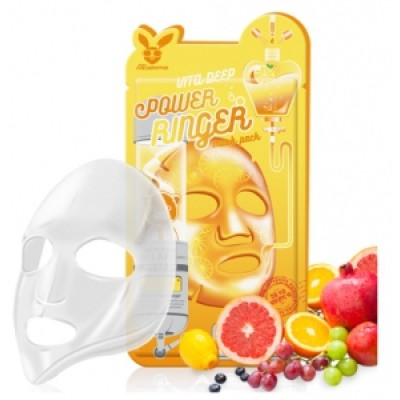 [Elizavecca] НАБОР/Тканевая маска д/лица с Витаминами VITA DEEP POWER Ringer mask pack, 10 шт