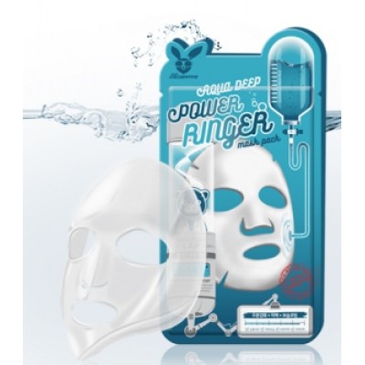 [Elizavecca] НАБОР/Тканевая маска д/лица Увлажняющая AQUA  DEEP POWER Ringer mask pack, 10 шт