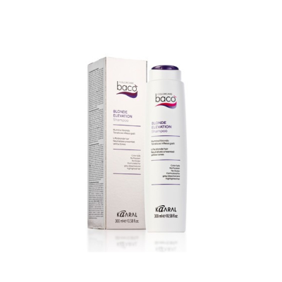 Шампунь для светлых волос и тонировки седых волос с антижелтым эффектом Kaaral BLONDE ELEVATION SHAMPOO BACO, 1000 ml